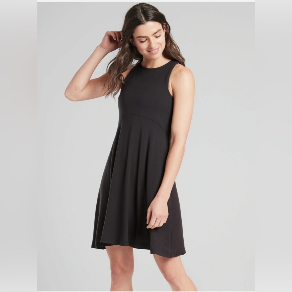 NWOT Athleta Sleeveless Dress - Black - 1X